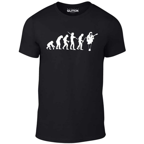 Reality Glitch Evolution of Angus Young T-Shirt