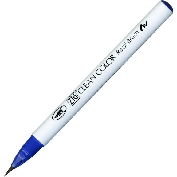 Kuretake Zig Clean Color Real Brush Marker, Blue