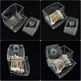 thumbnail image 7 of Saim 2pcs Cotton Swabs Storage Holder Box， Transparent Makeup Case Cosmetic Container，8.7*7.8*9.2cm, 7 of 7