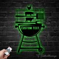 thumbnail image 4 of Handmadetneonsign Personalized BBQ Griller Metal Wall Art LED Light - Custom Backyard Grill Sign, 4 of 5