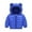 Royal Blue, variant on Godderr Toddler Baby Boys Girl Winter Coats Snow Down jackets,9M-5Y Kids Winter Cotton Coats Outerwear Newborn Ear Hoodie Short down Coats