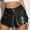 Black, variant on uublik Women's Shorts with Pockets Summer Resilience Sequin Basketball Shorts for Women Black S