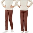 thumbnail image 6 of LIaqionyy Girls Winter Leggings Fleece Lined Toddler Kids Warm Stretchy Thick Thermal Tights Solid Color Full Length Pants, 6 of 7