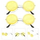 thumbnail image 5 of 2 gafas para fiesta en la playa, divertidas gafas de cosplay con forma de limón, accesorio para fotos de boda (amarillas), 5 of 5