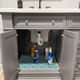 thumbnail image 2 of Sussexhome Under Sink Mat - Ultra-Absorbent Cotton Shelf Liners For Kitchen Cabinets - Non-Slip, Waterproof Backing - Machine Washable Surface Protector - Durable Cover, Customizable, Easy To Cut, 2 of 9