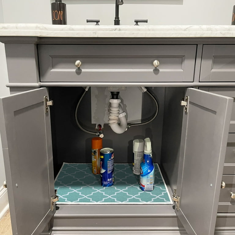 Under Sink, Waterproof Cabinet Protection, Absorbent Shelf Liners