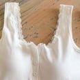 thumbnail image 4 of Pounoo Women's Tank Tops Sleeveless Button Front Contrast Trim Solid Casual Tops Summer Street Style Lightweight Breathable Shirts Gift, 4 of 6