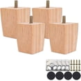 thumbnail image 1 of Patas de sofá de altura Patas de madera para muebles, juego de 4 Patas de sofá de madera Patas de repuesto sólidas para muebles Patas para sillón y gabinete, 1 of 4