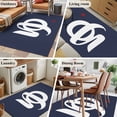 thumbnail image 5 of Area Rugs for Living Room Bedroom, Japanese Style 4'x6' Rug Washable Carpet Runner Indoor Outdoor, Vintage Minimalist Navy Blue Non Slip Accent Floor Mats Rug for Kitchen, Office, 5 of 8