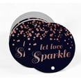 thumbnail image 2 of Inkdotpot Real Rose Gold Foil Let Love Sparkle Wedding Tags Favor Hang Paper Tags 100 Pieces, 2 of 7