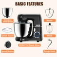 thumbnail image 6 of Sinrathu 6.5 QT Stand Mixer, 3-IN-1 Tilt-Head 10-Speed Food Mixer, Kitchen Electric Mixer with Bowl, BeaterDough, Hook, Whisk for Most Home Cooks,(Onyx Black), 6 of 7