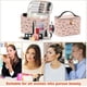 thumbnail image 5 of Make up Bag Travel Cosmetic Bags Brush Holder Zipper Pouch Case Organizer Cute Organizer Suitable for Purse for Women (Light Pink Bucket Bag), 5 of 6