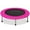 Pink, variant on Costway 38'' Rebounder Trampoline Adults and Kids Exercise Workout w/ Padding & Springs