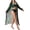 Green, variant on Womens Swimsuits Sets Three Piece Bikini Sets with Sheer Robe Beach Vacation Floral Print Bathing Suit