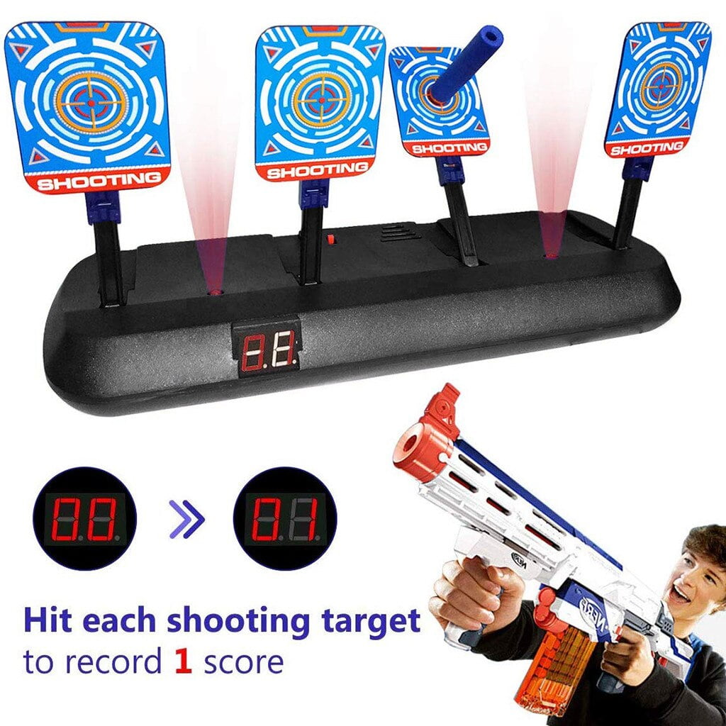 Electronic Scoring Shooting Targets Auto Reset Digital Target For Nerf Guns 