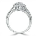 thumbnail image 3 of Silvago Jewel Modern 1.2 Ct Round Cut Diamond Engagement Ring - Lab Created Simulated Diamond in 14K White Gold Plated - Prong Set for Women - Ideal for Special Occasions and Gifts - New Year Gifts, 3 of 3