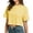 0624liYellow, variant on Wang6 Women Cropped Loose Fit T Shirts Summer Womens Short Sleeve Tops Ladies Causal Solid Going out Tees Shirt 0624liYellow XL