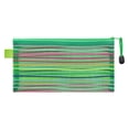 thumbnail image 3 of Yhmxh Zipper Mesh Pouch, Rainbow Stripe Storage Pencil Pouches, Transparent Nylon Mesh Pen Pencil Case, Multipurpose Pencil Pouch for Office Supplies, Stationery, Cosmetics Travel Accessories, 3 of 7