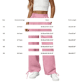 thumbnail image 4 of Girls Sweatpants Kids Drawstring Hem Oversized Pants Teen Girls Wide Leg Baggy Pants Pockets Classic Elastic Waist Trousers, 4 of 7