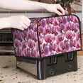 thumbnail image 7 of Honeii Orchids Flowers Print 4 slice Toaster Cover, Two Slice Toaster Dust-proof Cover For Kitchen Small Appliance and Fingerprint Protection, 7 of 7