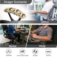 thumbnail image 4 of HELLHERO Rooster Print Office Chair Cover Set, Protective Desk Chair Slipcover, Soft Removable Office Chairs Seat Protector with Armrest Cover, 4 of 6