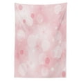 thumbnail image 3 of Ambesonne Pale Pink Tablecloth Rectangular Table Cover, Floral Spots, 60"x84", Pale Pink, 3 of 4