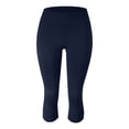 thumbnail image 2 of Capris pour Femmes Taille Haute Grande Taille Pantalons de Yoga Extensibles pour Femmes, 2 of 4