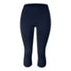 thumbnail image 4 of Leggings de talla grande para mujer: pantalones capri de yoga, faja moldeadora que realza los glúteos, tejido de poliéster, tallas XL-XXXXXL para hacer ejercicio/uso informal., 4 of 5