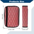 thumbnail image 5 of Unique Bargains Car Shiny Seat Belt Covers Shoulder Pad Seat Belt Pad Cover 6.5x23cm Red, 5 of 7