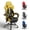 Black & Yellow, variant on RSPGame Gaming Chair for Adults, PU Leather Office Chair with Lumbar Support and Retractable Footrest, Red Racing