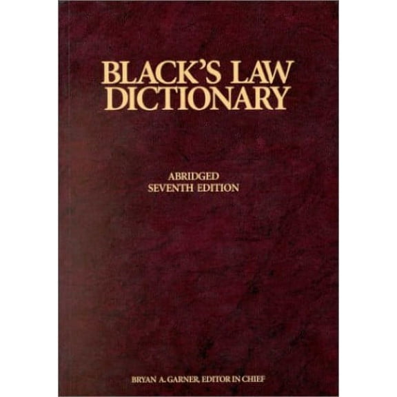 Pre-Owned Black's Law Dictionary Paperback