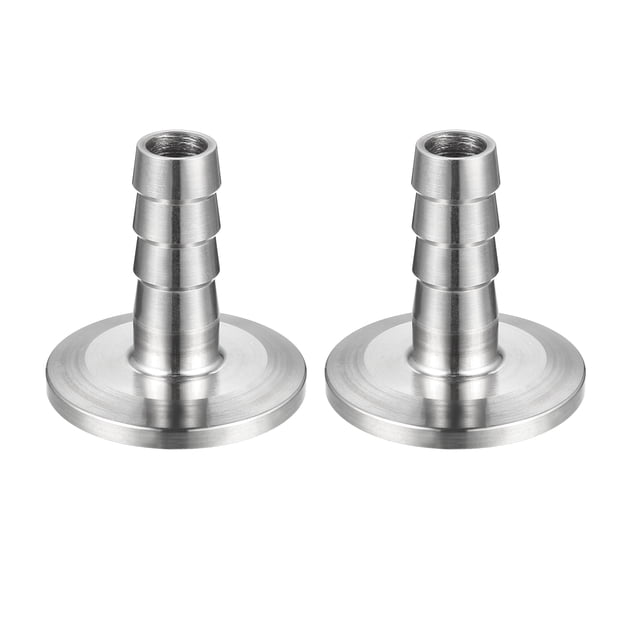 Adaptador de Manguera con Abrazadera, Brida de 1.575" a Conector de Barb de Manguera de 1/2" 2 Pcs