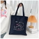 thumbnail image 4 of Bolsa de tela para mujeres y niñas, bolsas de comestibles reutilizables, bonitas bolsas de tela para gatos, 2 piezas de diferentes colores JAMW Sencillez, 4 of 4