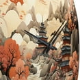 thumbnail image 5 of Designart "Silk Road China Art painting I" Chinese Oversized Wall Clock, 5 of 5