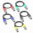 thumbnail image 2 of Professional Grade 3Pin Female to Female Mic Cable Cord Microphones Balanced Line 5 Color and 9 Length to Choose, 2 of 9