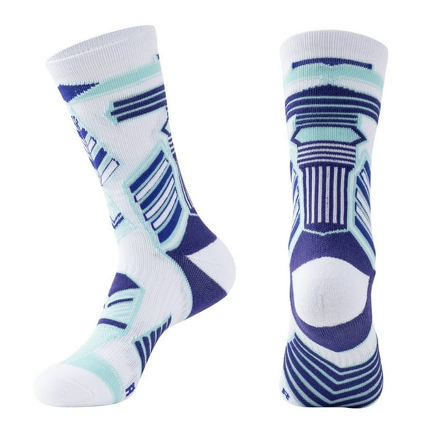 FhsagQ Chaussettes Chaussettes pour Femmes Sans Entrejambe Rouges Chaussettes de Basketball Réelles pour Hommes et Femmes Chaussettes Mi-Mollet Chaussettes à Dessous en Serviette Chaussettes Montantes de Course Sport Chaussettes pour Femmes Sommeil Bleu Taille Unique