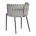 thumbnail image 5 of Sunpan Sarai 18.5" Modern Fabric and Steel Dining Armchair in Heather Gray, 5 of 8