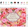 thumbnail image 3 of GOSMITH 40*50in Happy Mothers Day Photography Backdrop Mother's Day Flowers Wall Photography Backdrop Pink Flower Wall Backdrop Mothers Day Backdrop Mothers Day Decorations for Party, 3 of 5
