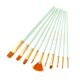 thumbnail image 1 of 10 piezas de pinceles de acuarela, juego de pinceles de nailon para artistas del cabello con punta d Eccomum Verde, 1 of 7