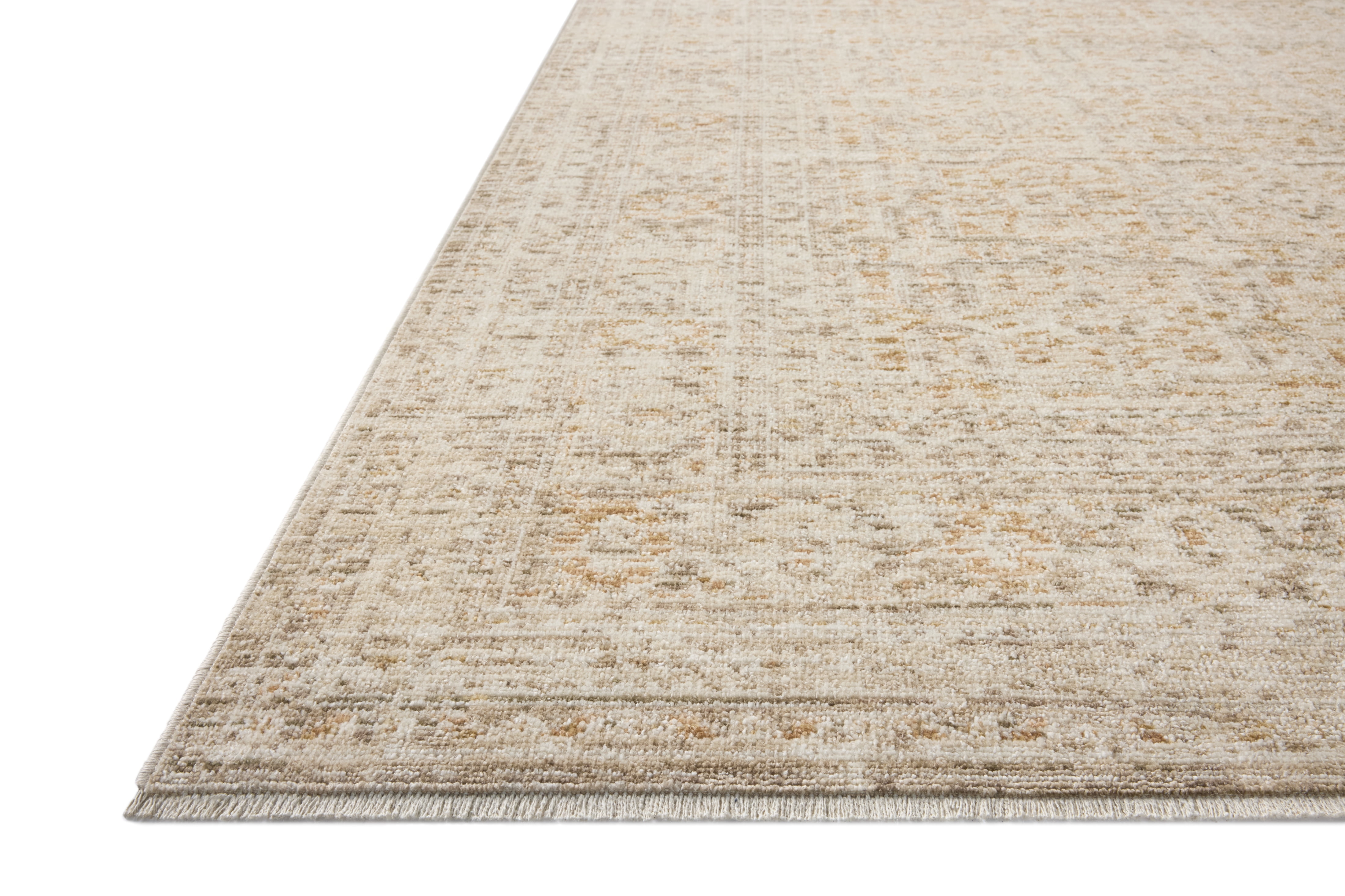 Loloi Elora Natural / Terracotta 18" x 18" Sample Area Rug