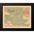 thumbnail image 2 of Martine 14x12 Black Modern Framed Museum Art Print Titled - North Africa Possessions Spain - Martine 1904, 2 of 5