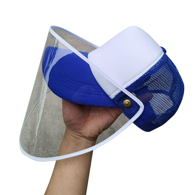 Coofit Sun Cap Creative Anti Droplet Fisherman Cap Summer Hat with Clear Face Shield
