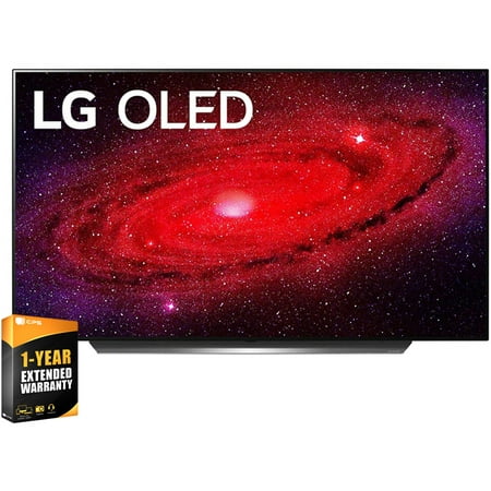 LG OLED55CXPUA 55 inch CX 4K Smart OLED TV with AI ThinQ 2020 Bundle with 1 Year Extended Warranty(OLED55CX 55")