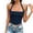 Navy, variant on TEAJOPSUU Summer Cami Tops for Women Lightweight Halter Neck Sleeveless Spaghetti Strap Camisole Tops Form Fitting Eyelet Cropped Tank Tops Blouses Yellow