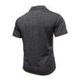 thumbnail image 5 of yillto Mens Classic Golf Shirt Breathable Casual Short Sleeve Button down Tops Plain Collared Tees, 5 of 6