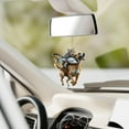 thumbnail image 6 of Car decorations, Car Mirror Hanging Accessories, 2D Animal design, Acrylic Cutout, Dog Cat Fish Motif, Rearview Mirror Hanging Accessories, 1 Pc, 6 of 8