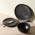 thumbnail image 6 of Stone Lain Rio 12-Piece Dinnerware Set Stoneware, Black, 6 of 6
