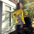thumbnail image 2 of Summer Sunflowers Blue and Tan Chihuahua Flag Canvas House Size 28 in x 40 in, 2 of 5