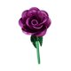 thumbnail image 3 of Ramo de rosas artificiales de metal que nunca se marchita, 23 cm, regalo de cumpleaños para hotel. Púrpura, 3 of 9
