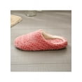 thumbnail image 3 of Women Lady Indoor Slippers Cotton Warm Bedroom Furry Slippers Anti-Slip Shoes, 3 of 5